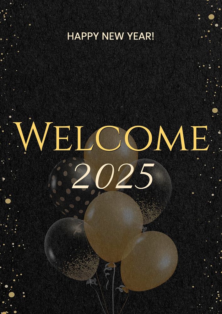 New year poster template