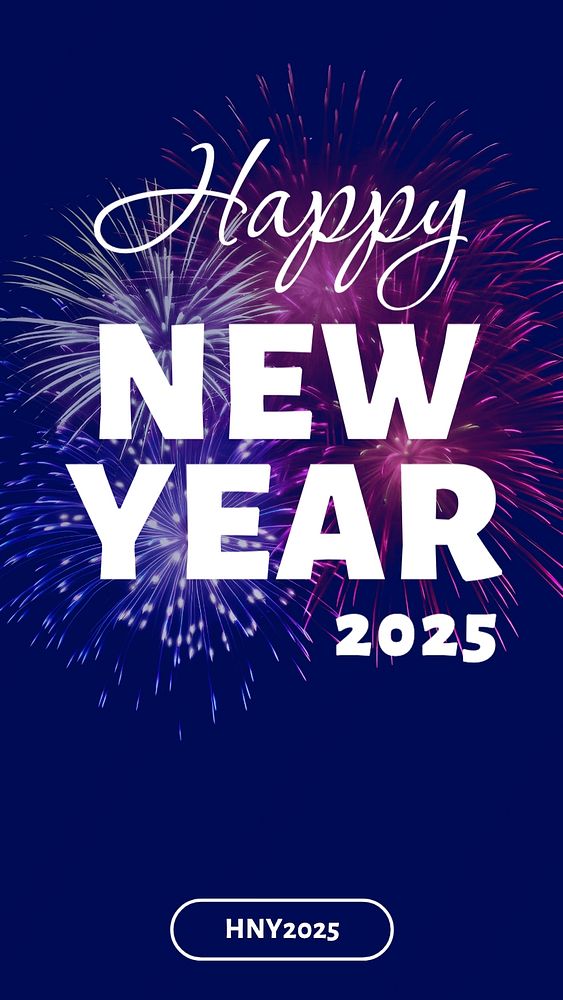 Happy new year Facebook story template