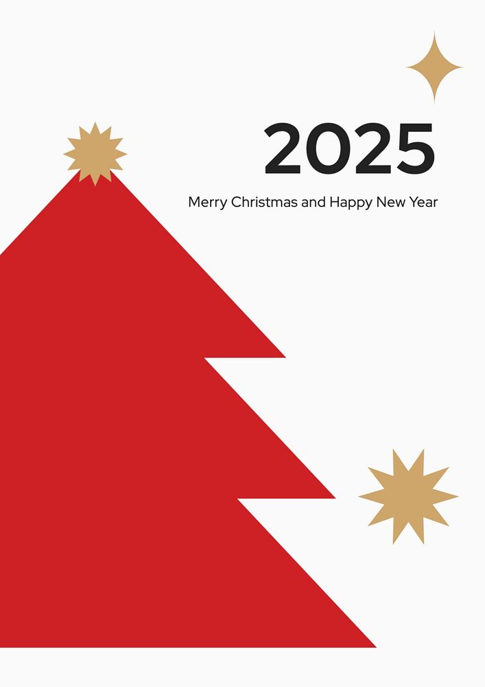 Christmas & new year poster template