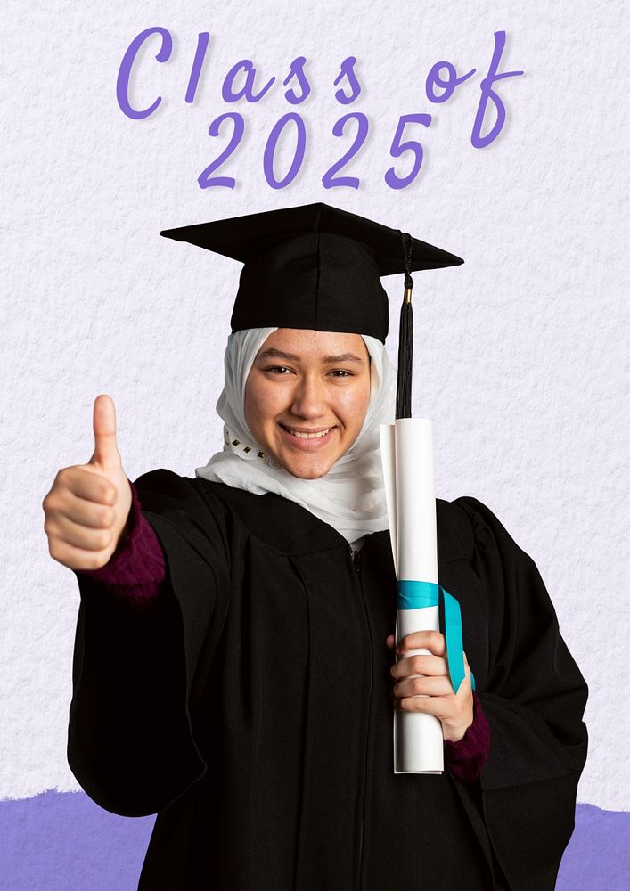 Class of 2024 poster template