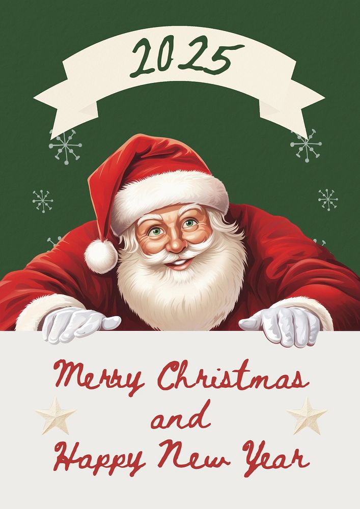 Christmas & new year poster template