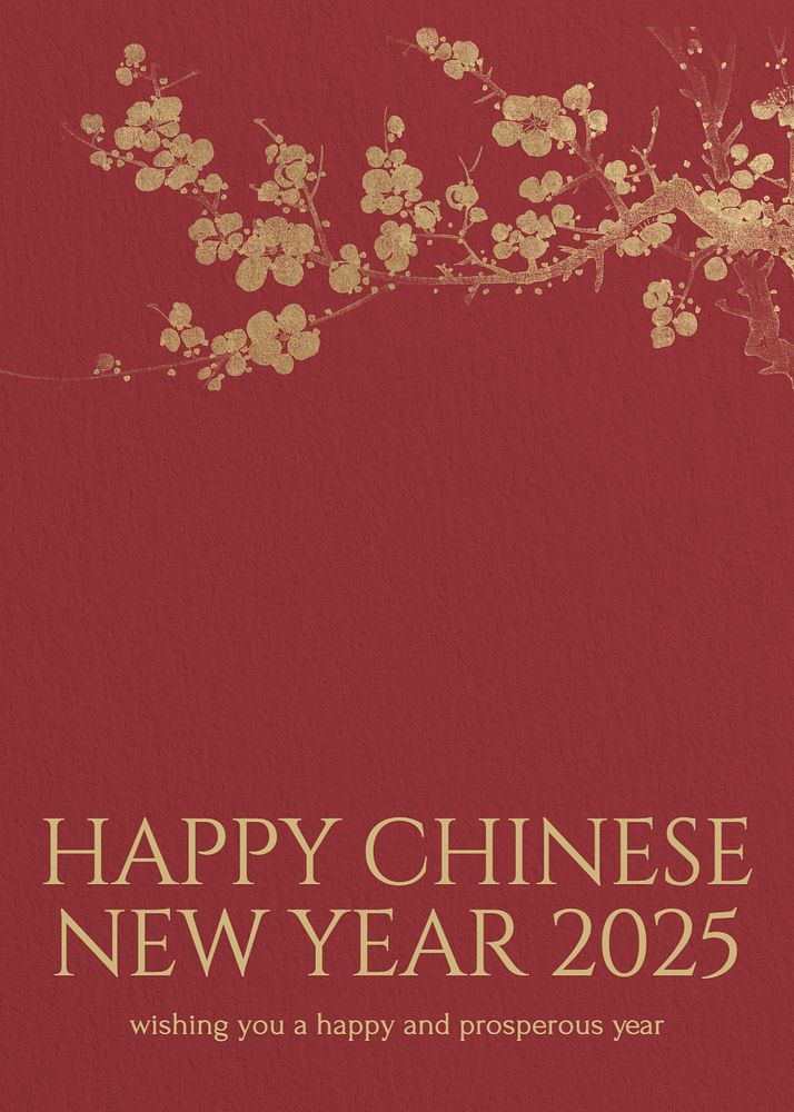 Chinese new year card template