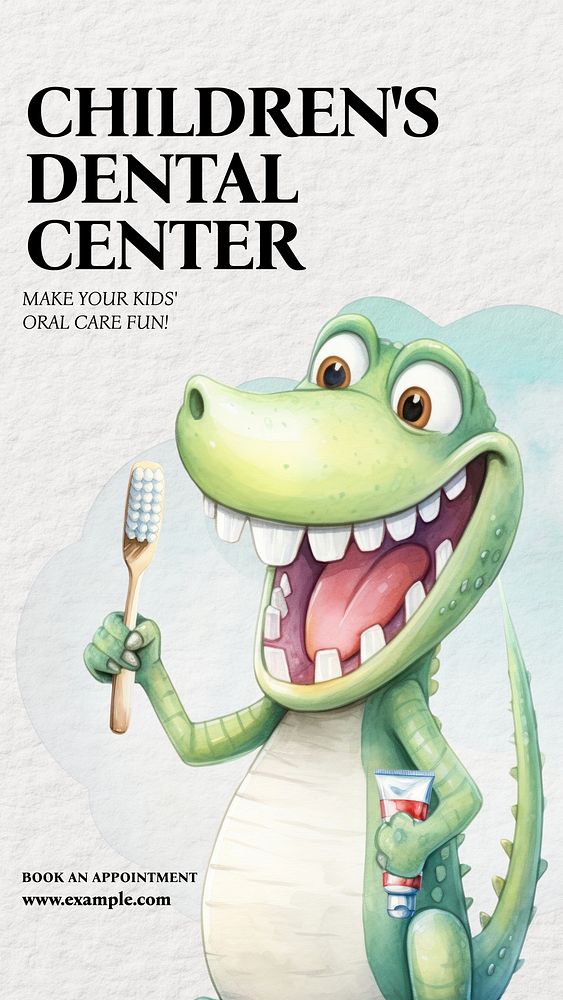 Children's dental center  Instagram story temple