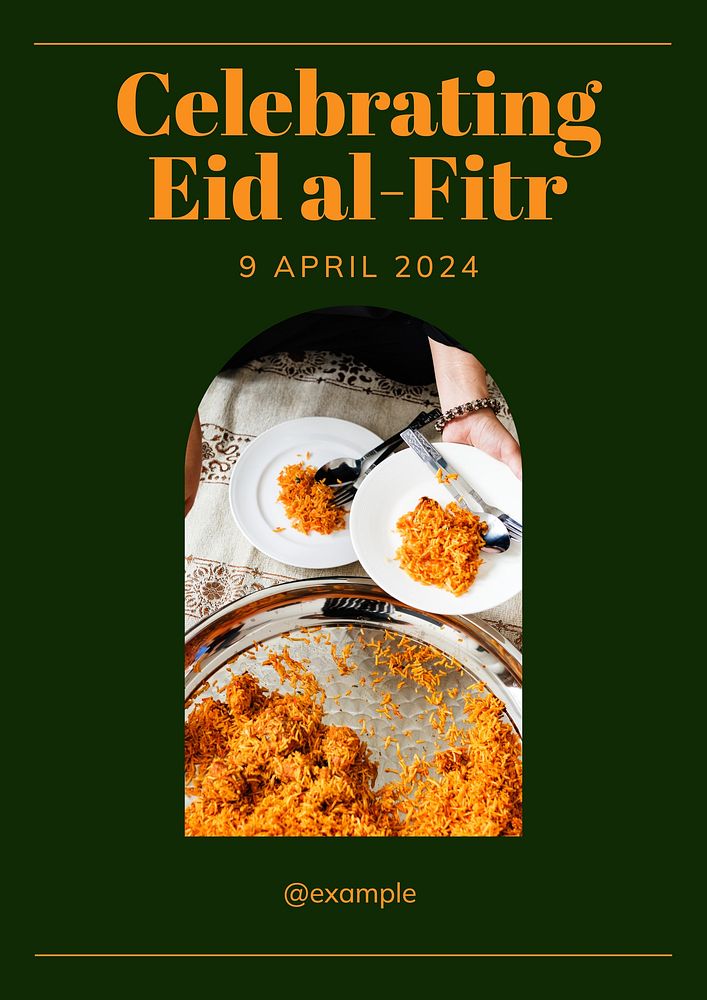 Eid al-Fitr poster template
