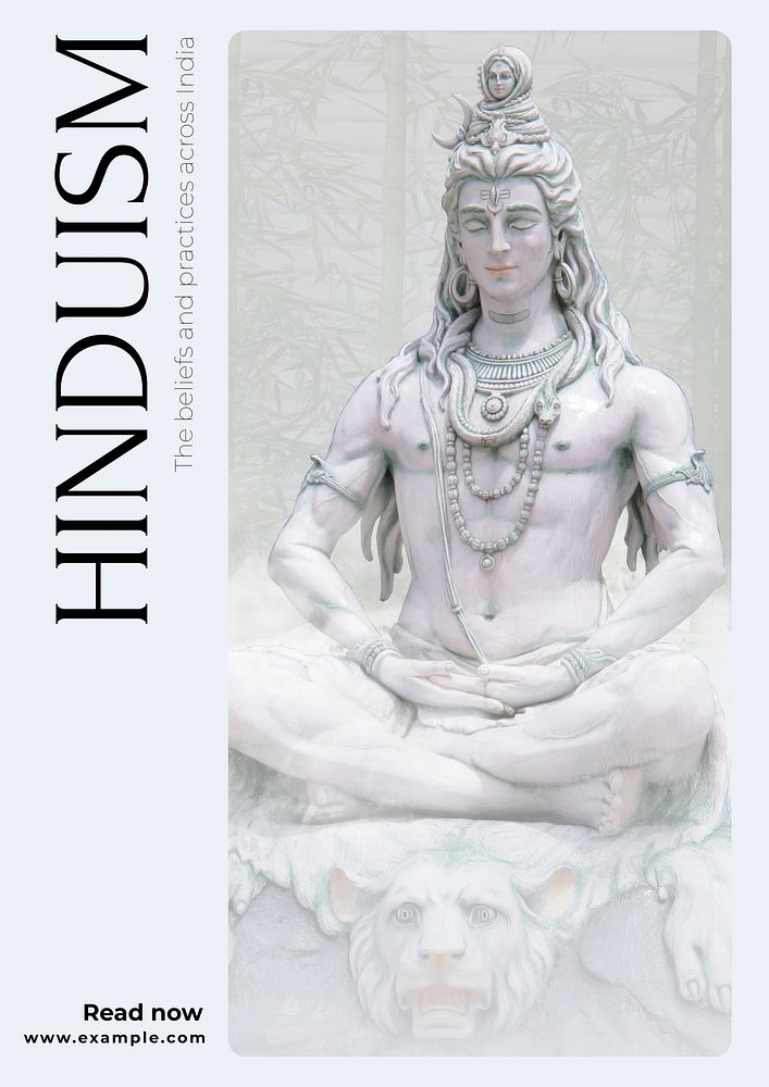 Hinduism poster template   & design