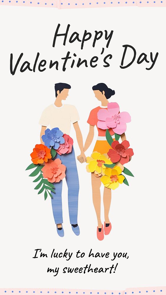 Valentine's day Instagram story template