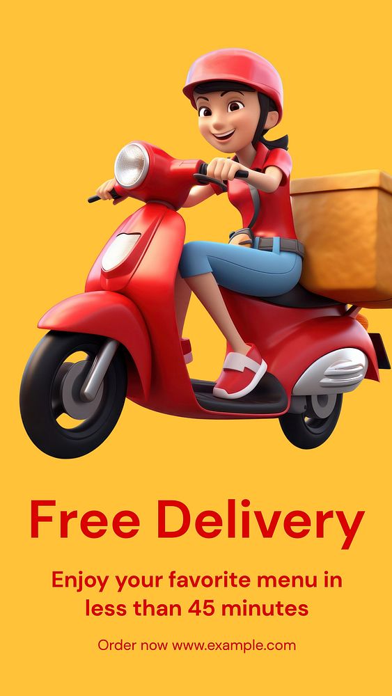 Free delivery  Instagram story temple