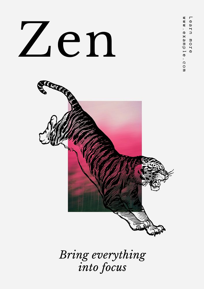 Zen poster template