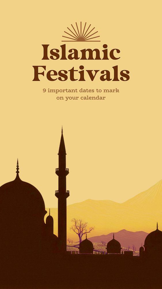 Islamic festivals Instagram story template