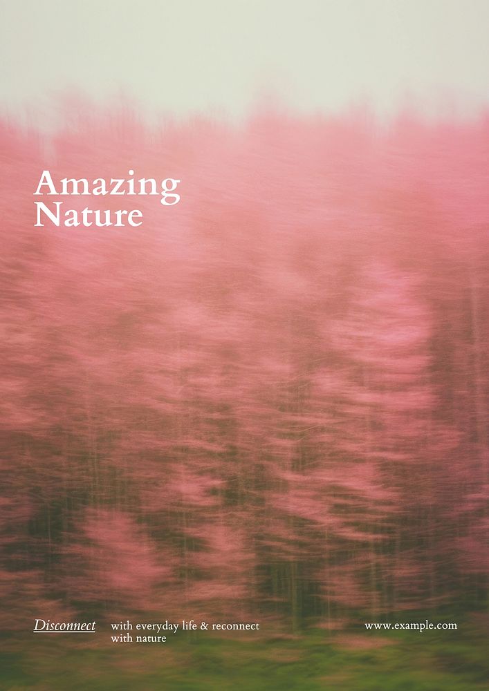 Amazing nature poster template
