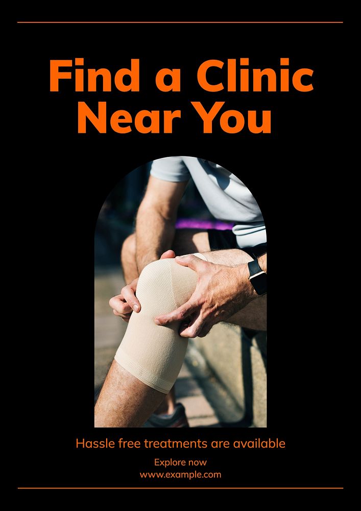Medical clinic poster template