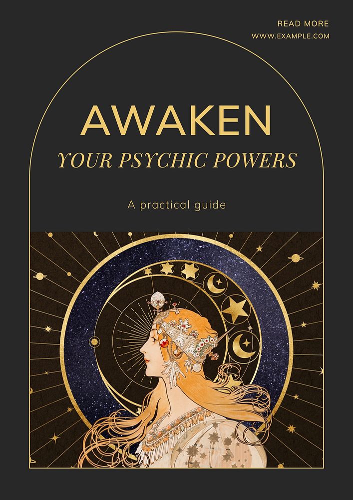 Psychic powers   poster template