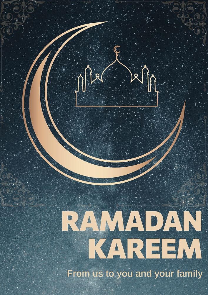 Ramadan Kareem  & design poster template