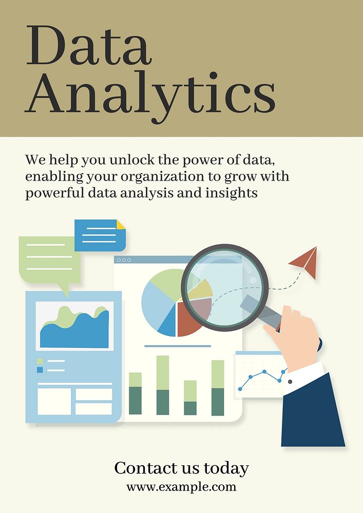 Data analytics   poster template