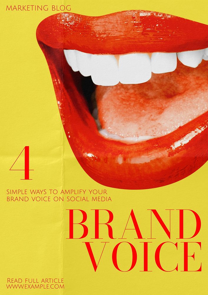 Brand voice   poster template