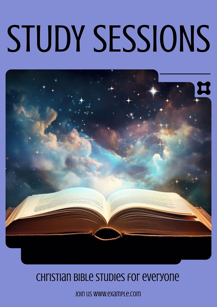 Study session poster template