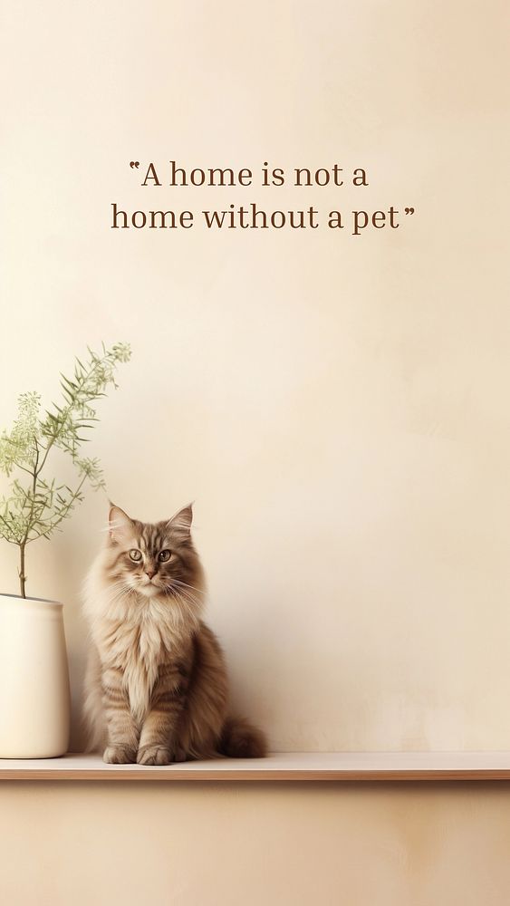 Pet quote  mobile wallpaper template