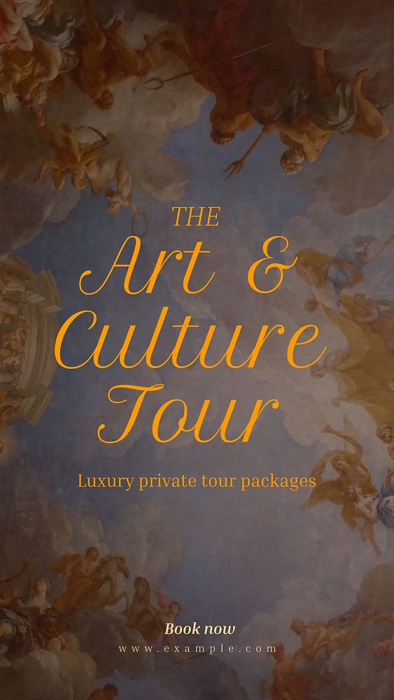 Art & culture tour  Instagram story template