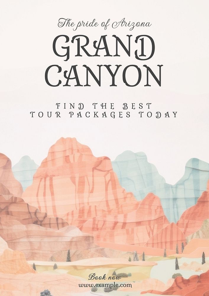 Grand Canyon poster template