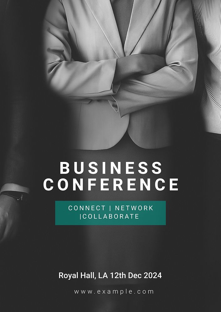 Business conference poster template