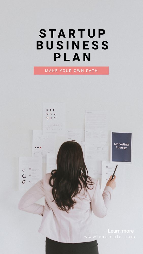 Business plan Instagram story template