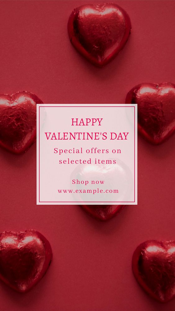 Valentine's day sale  Instagram story template