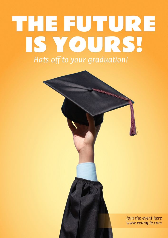 Graduation day poster template