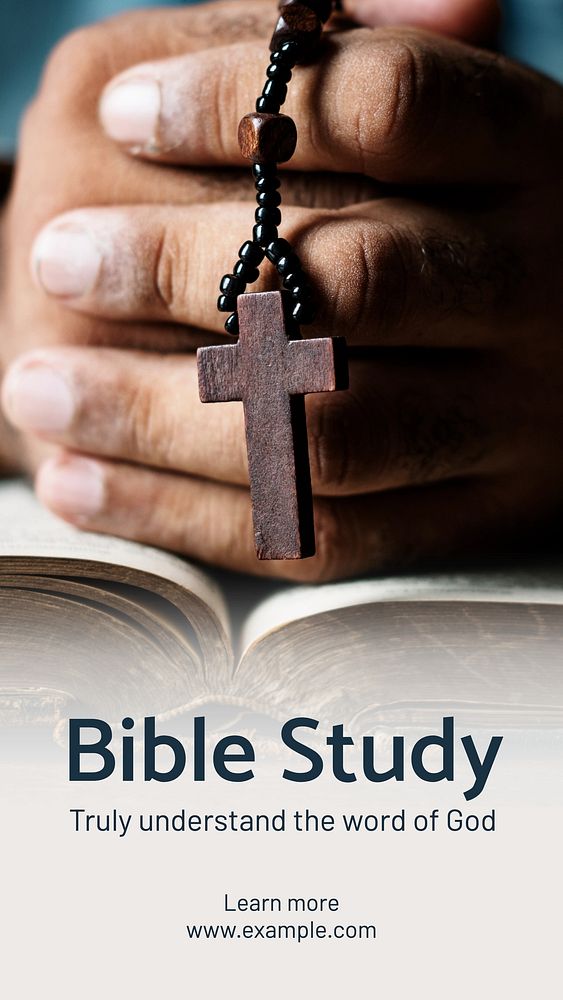 Bible study Facebook story template