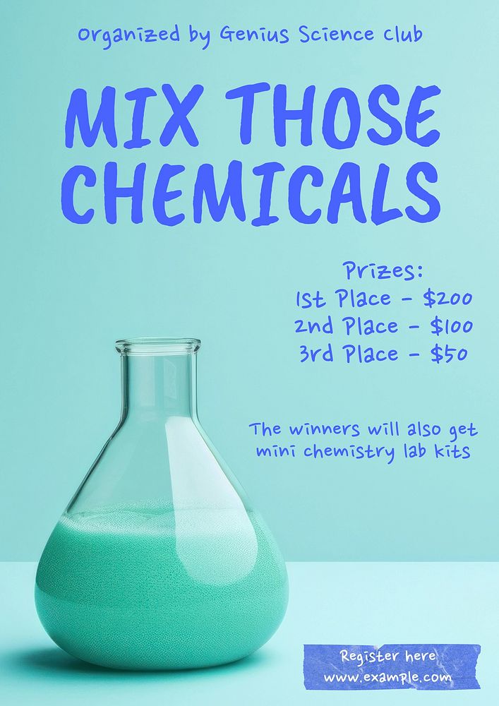 Chemistry competition poster template