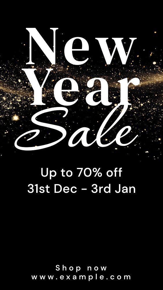New Year sale  Instagram story temple