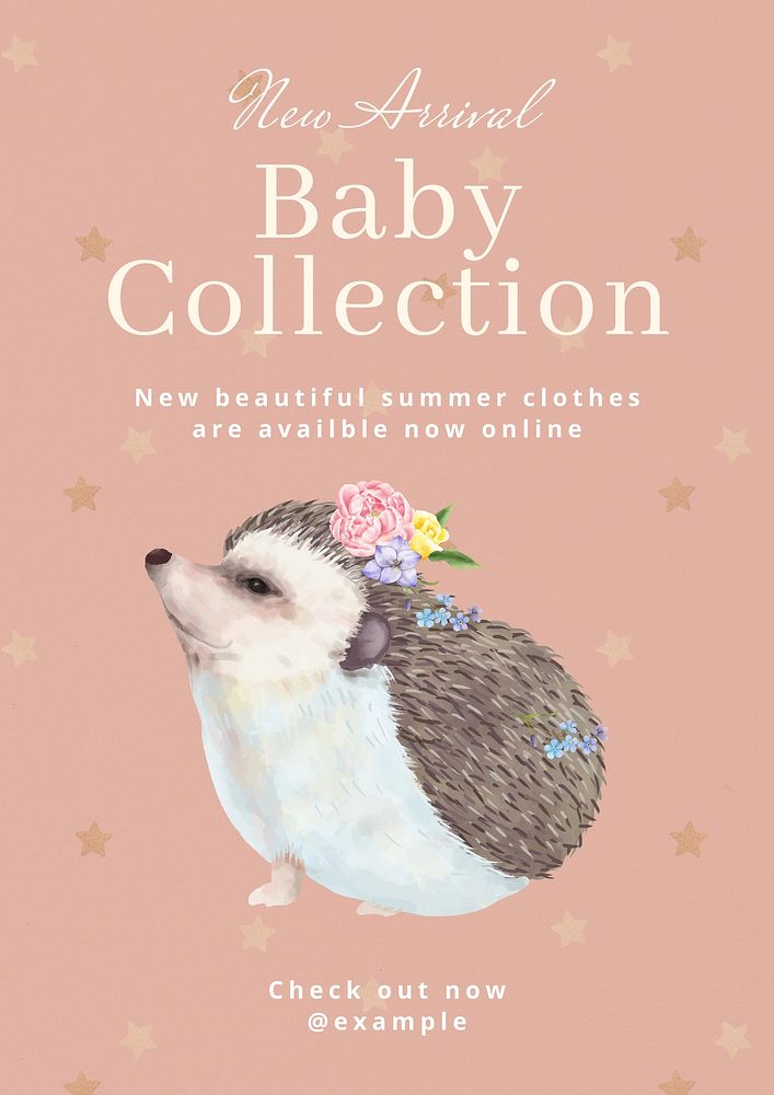 Baby collection poster template   & design