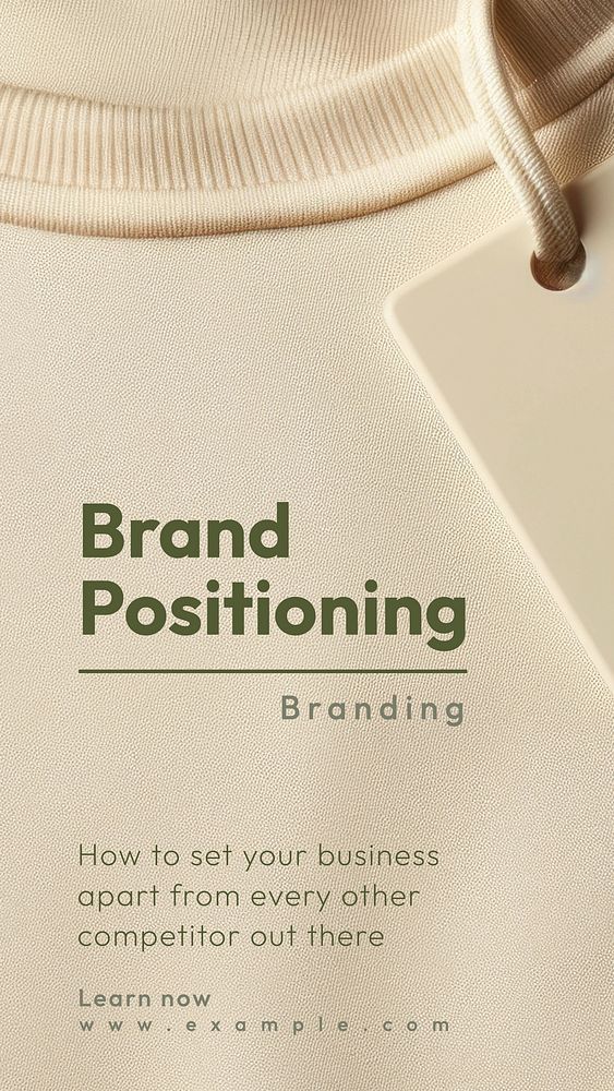 Brand positioning Instagram story template