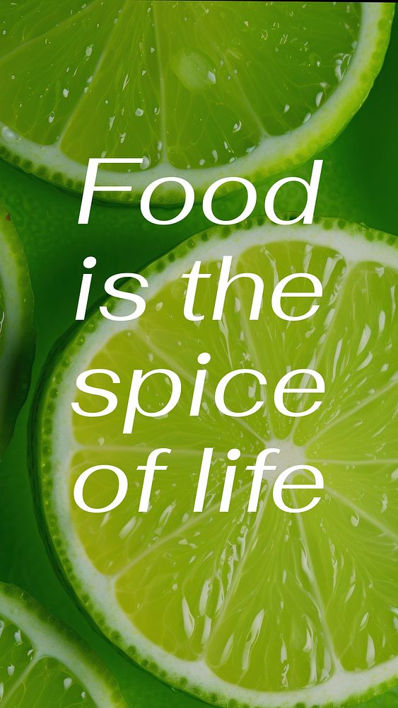 Food  quote Instagram story template