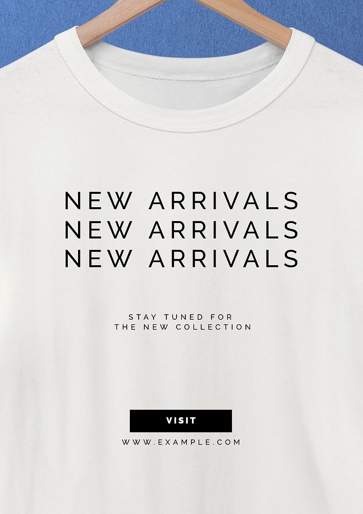 New arrivals   poster template