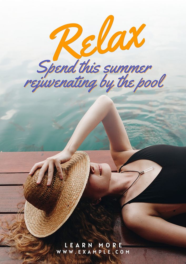 Relax poster template