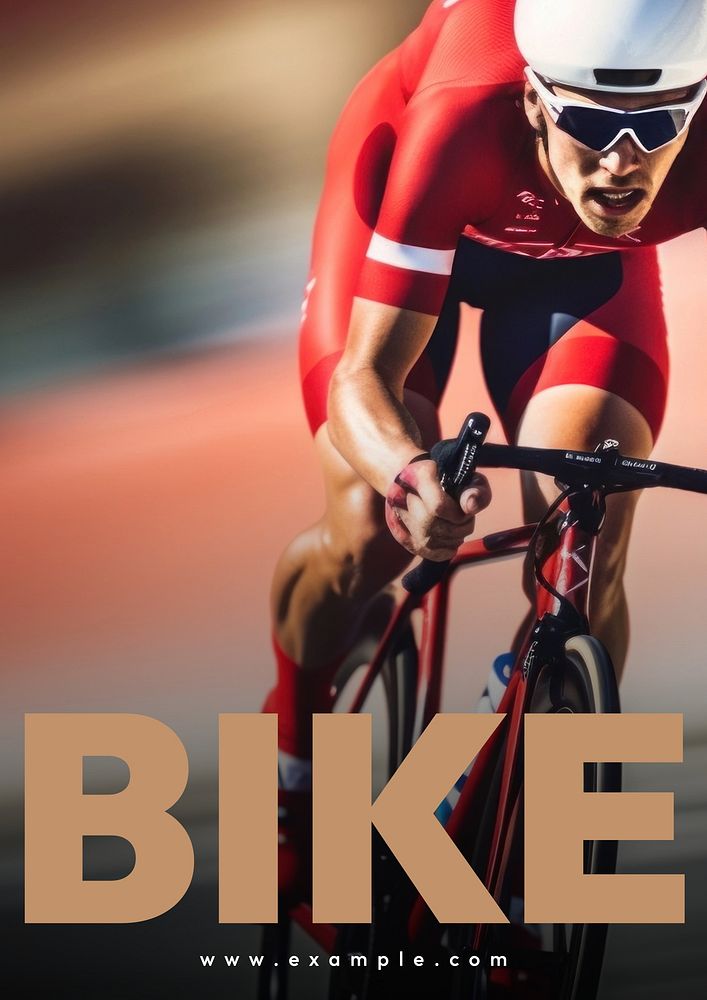 Bike poster template