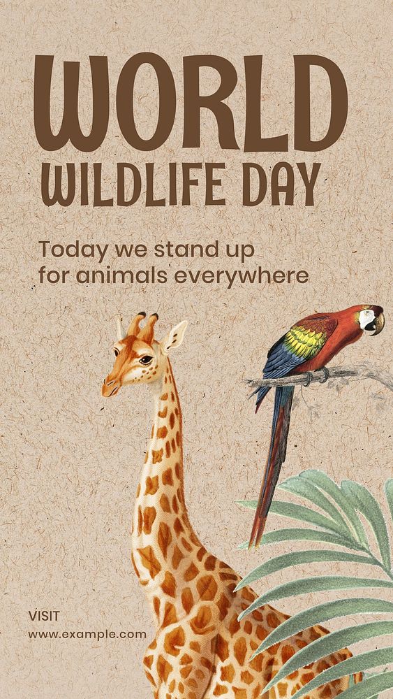 World wildlife day    Instagram story temple
