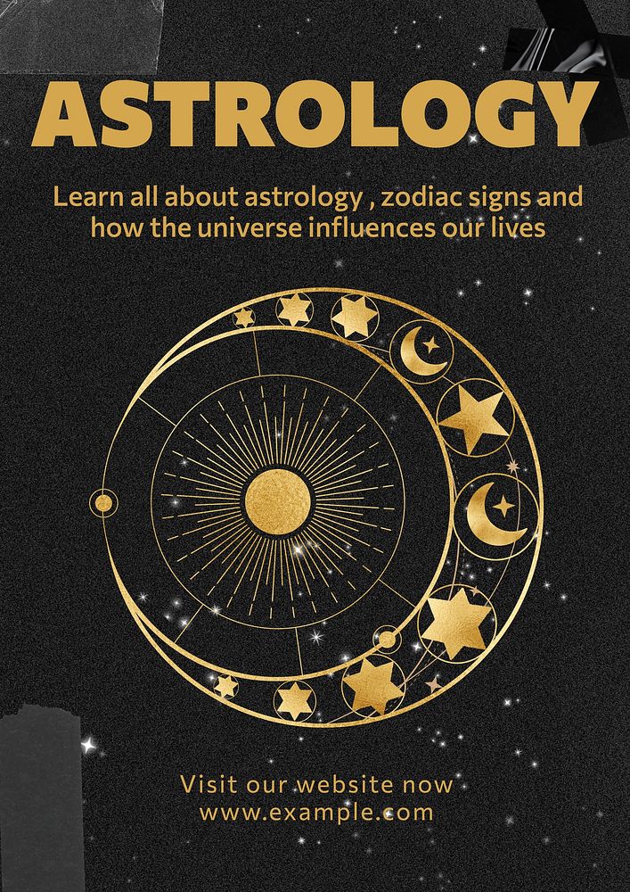 Astrology poster template
