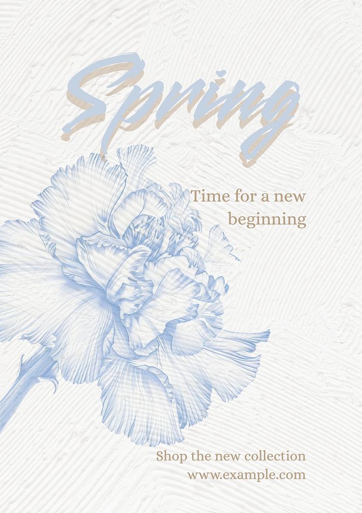 Spring collection  poster template