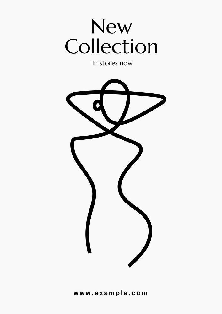 New collection   poster template