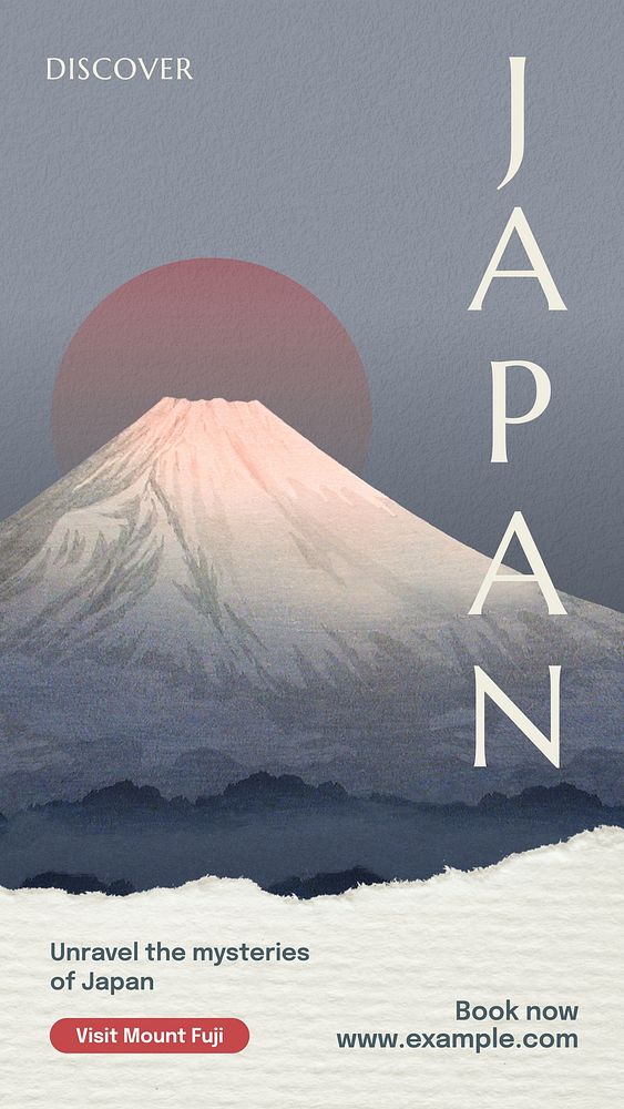 Discover Japan Instagram story template