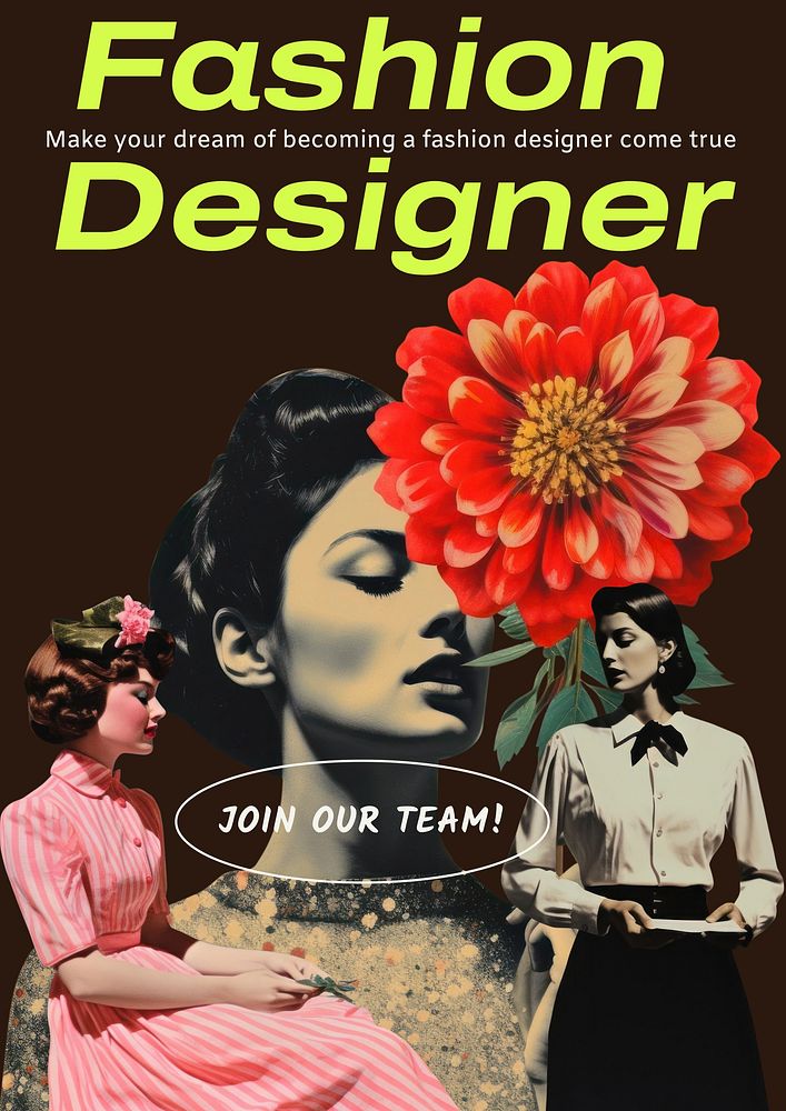Fashion designer  poster template