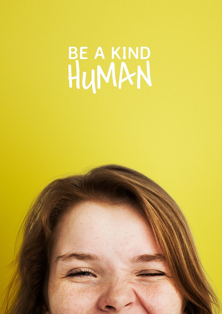 Human quote poster template