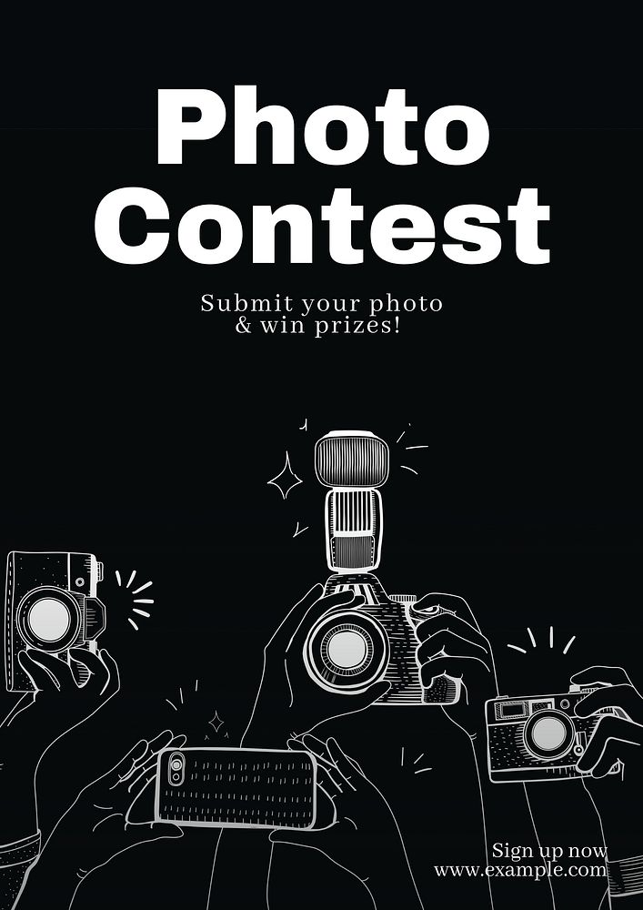 Photo contest poster template