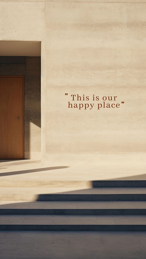 Happy place  mobile wallpaper template