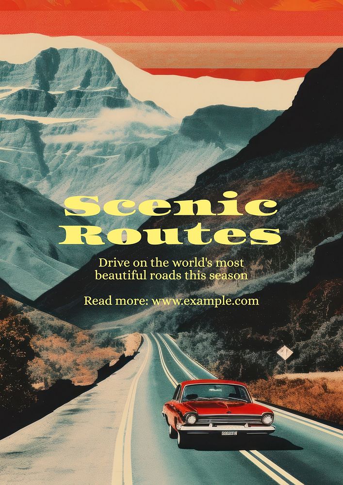 Scenic routes   poster template
