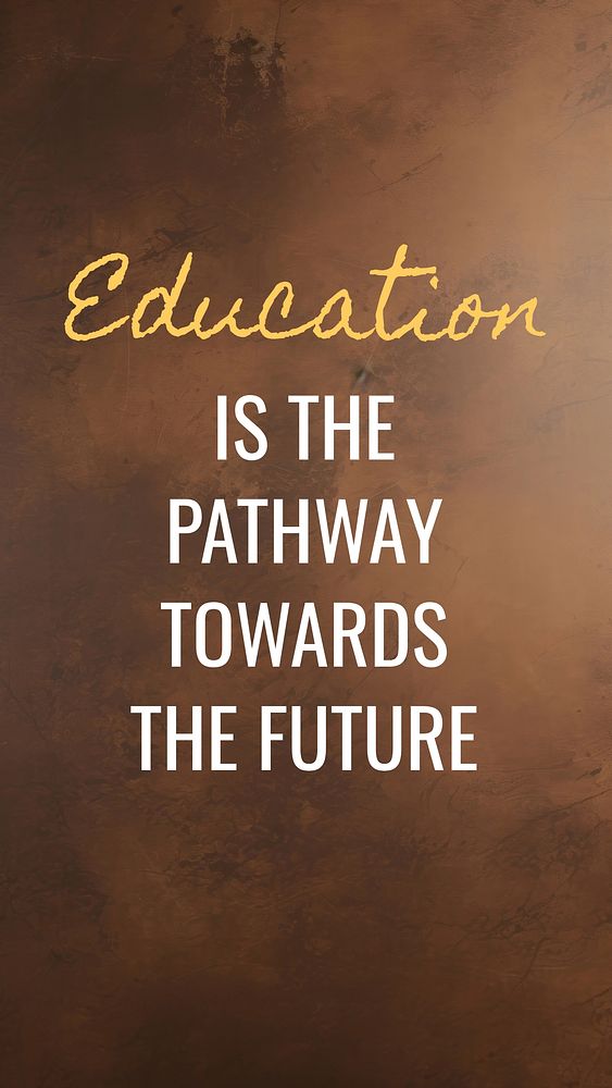Education  quote  mobile wallpaper template