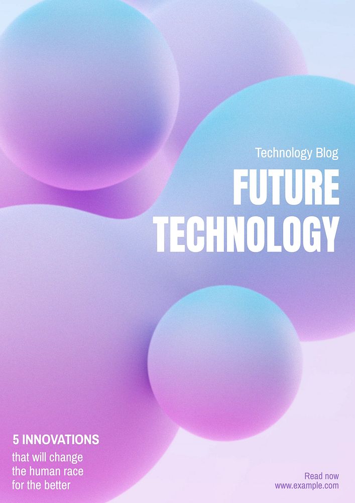 Future technology   poster template