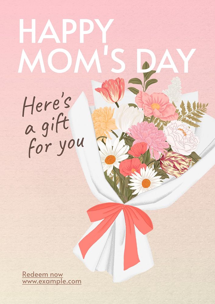 Happy mom's day  & design poster template