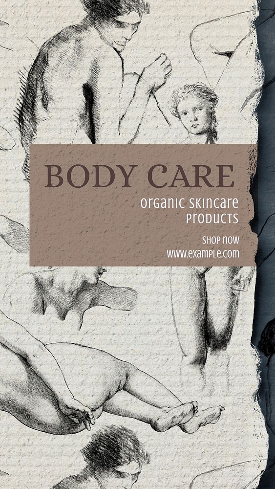 Body care Instagram story template
